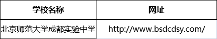 成都市北京師范大學(xué)成都實(shí)驗(yàn)中學(xué)網(wǎng)址是什么？
