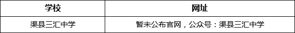 達(dá)州市渠縣三匯中學(xué)網(wǎng)址是什么？
