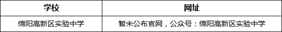 綿陽市綿陽高新區(qū)實驗中學(xué)網(wǎng)址是什么？