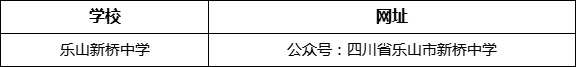 樂山市樂山新橋中學網(wǎng)址是什么？