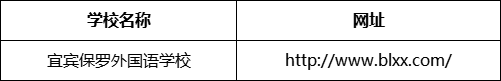 宜賓市宜賓保羅外國語學(xué)校網(wǎng)址是什么？