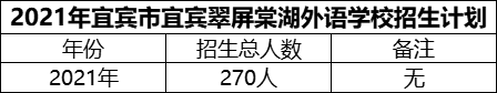 2024年宜賓市宜賓翠屏棠湖外語學(xué)校招生計(jì)劃是多少？