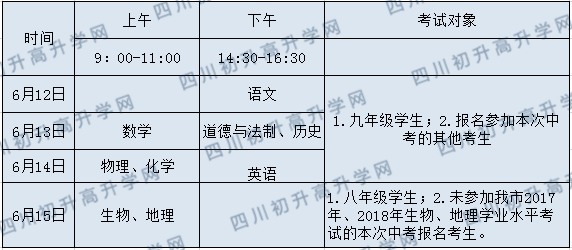 2020年廣安中考時(shí)間是多久，會(huì)改變嗎？