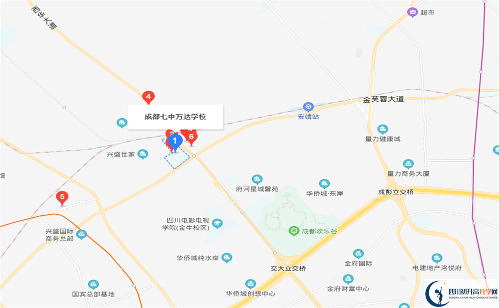 成都七中萬達(dá)校區(qū)地址在哪里？