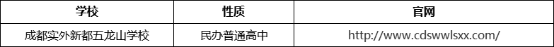 成都市成都實(shí)外新都五龍山學(xué)校官網(wǎng)、網(wǎng)址、官方網(wǎng)站