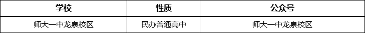 成都市師大一中龍泉校區(qū)官網(wǎng)、網(wǎng)址、官方網(wǎng)站